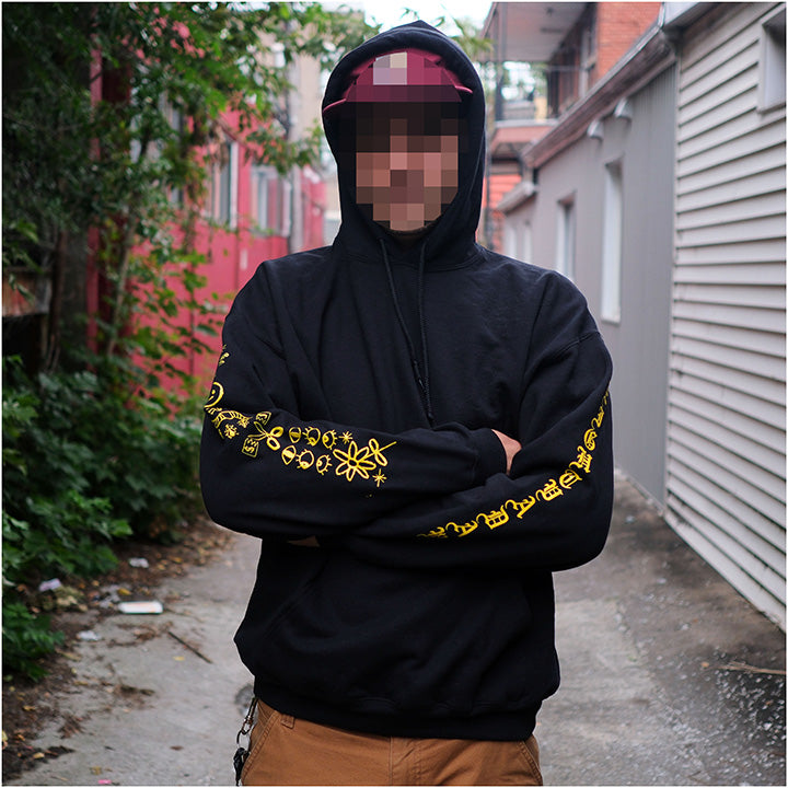 xtra-tuff eightyaday hoodie with sleeve & back print