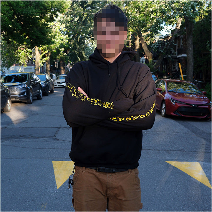 xtra-tuff eightyaday hoodie with sleeve & back print