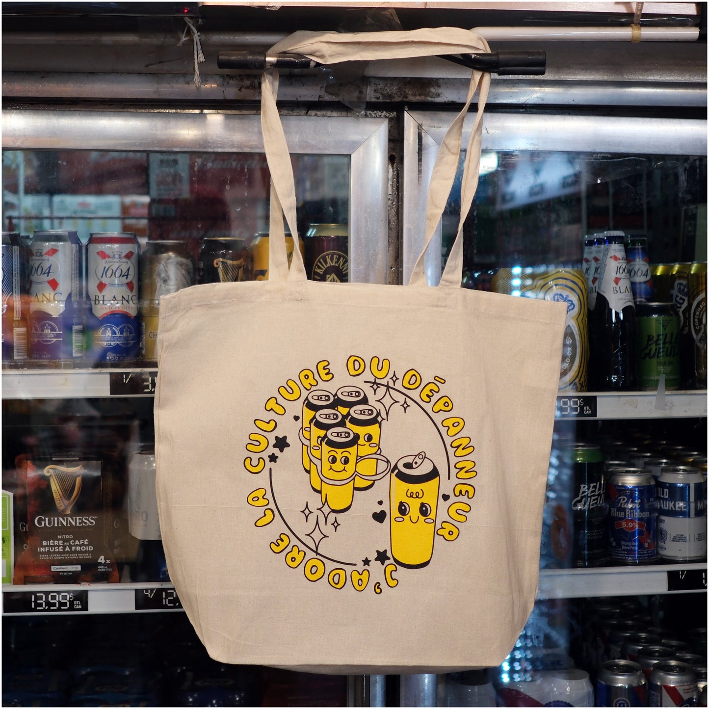 *j’adore la culture du dépanneur* tote bag