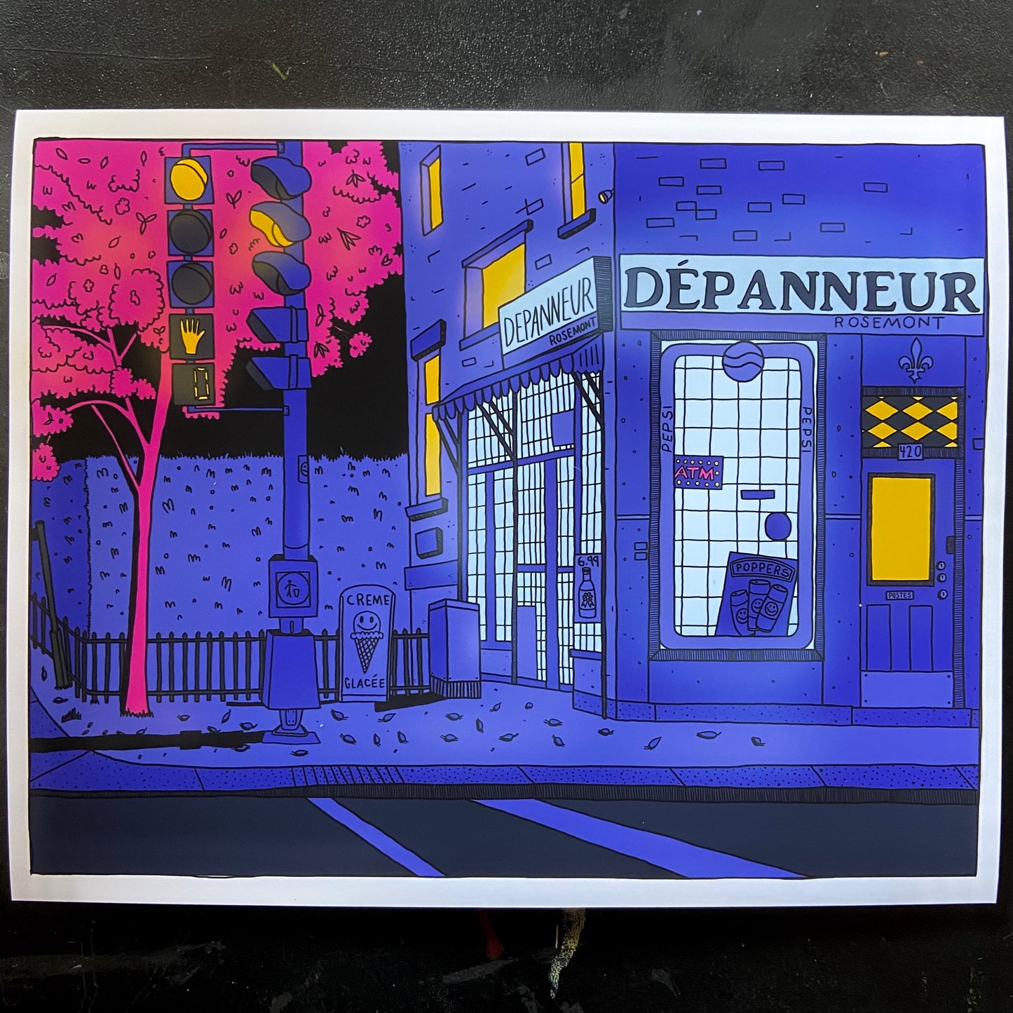 before the dep closes print