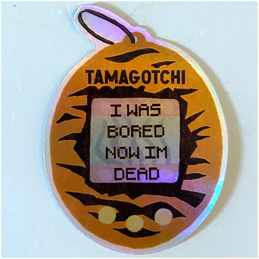 tamagotchi holographic sticker